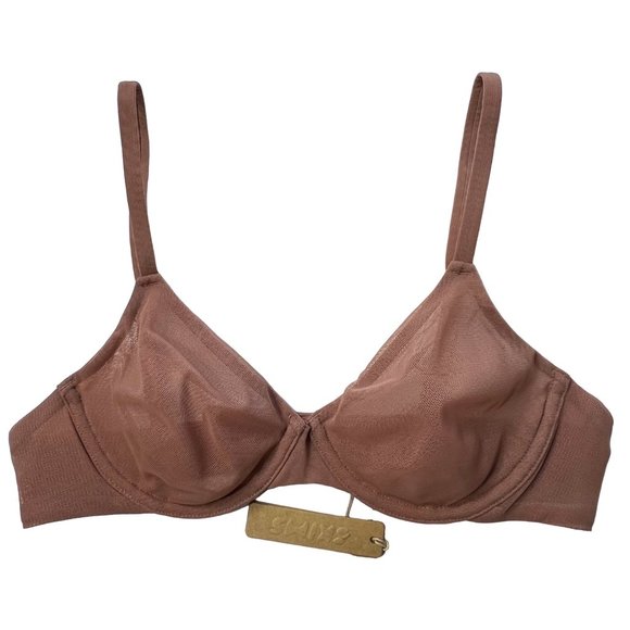 SKIMS Mesh Underwire Bra Convertible Rose Clay 34A - Picture 1 of 9